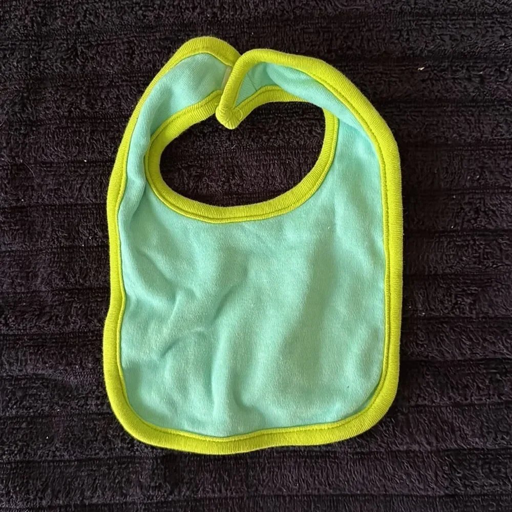 Carter's Baby Bibs Set of 3 Monkey Theme Blue Green Unisex Infant Feeding